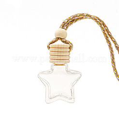 Star Glass Empty Refillable Car Perfume Bottle&nbsp;LS-PW-WGCBE1F-01