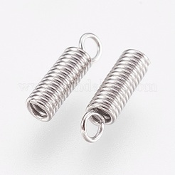 Tarnish Resistant 304 Stainless Steel Coil Cord Ends&nbsp;STAS-I097-054P