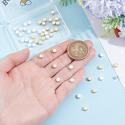 50Pcs 2 Colors Rack Plating Brass Beads&nbsp;KK-BBC0027-40