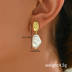 Elegant Brass Dangle Stud Earrings&nbsp;AI3565-2
