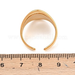 US Size 7 304 Stainless Steel Cuff Rings&nbsp;RJEW-D336-04G