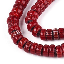 Handmade Millefiori Glass Beads Strands&nbsp;LAMP-T021-28A-01