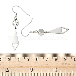 304 Stainless Steel Tie Dangle Earrings&nbsp;EJEW-Z129-19P