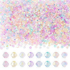 16 Strands 8 Colors Transparent Glass Beads Strands&nbsp;EGLA-TA0013-48