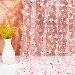 Gradient 3D Butterfly Polyester Gauze Fabric&nbsp;AJEW-WH20006-148C