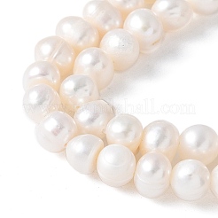 Natural Cultured Freshwater Pearl Beads Strands&nbsp;PEAR-I007-07O-10C