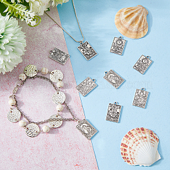 50Pcs 5 Style Zinc Alloy Pendants&nbsp;FIND-DC0001-45