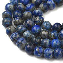 Natural Lapis Lazuli Bead Strands&nbsp;G-G953-01-8mm