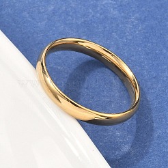 304 Stainless Steel Flat Plain Band Rings&nbsp;STAS-I160-D-G