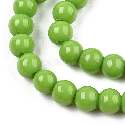 Opaque Solid Color Glass Beads Strands&nbsp;LS-GLAA-T032-P4mm-06