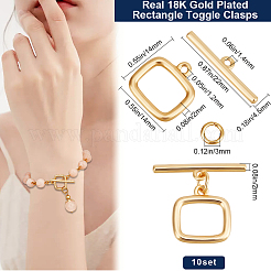 10 Sets Brass Toggle Clasps&nbsp;KK-BBC0015-84
