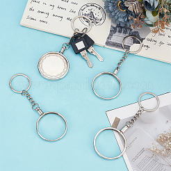 4Pcs Alloy & Iron Keychian Chain&nbsp;DIY-FG0007-63B-P