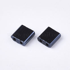 Electroplate Opaque Glass Seed Beads&nbsp;SEED-S023-20C-04