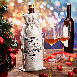 Jute Cloth Wine Packing Bags&nbsp;ABAG-WH0005-72G
