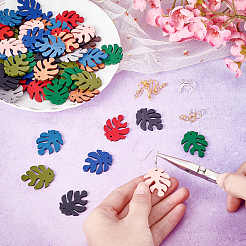 DIY Wooden Dangle Earring Making Kits&nbsp;DIY-NB0005-70