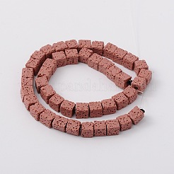 Synthetic Lava Rock Bead Strands&nbsp;G-N0104-8mm-19