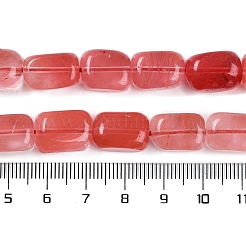 Cherry Quartz Glass Beads Strands&nbsp;G-M403-D02-01