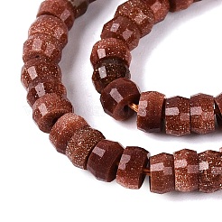 Synthetic Goldstone Beads Strands&nbsp;G-Q606-46A-12