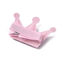 Cute Cat/Bowknot/Heart/Crown/Flower Polyester Alligator Hair Clips Set&nbsp;OHAR-WH0021-26
