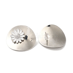 Rack Plating Brass Enamel Stud Earrings&nbsp;EJEW-B062-05B-P