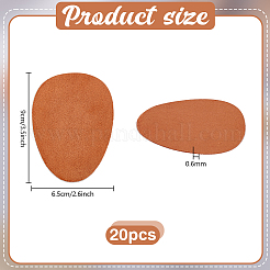 20Pcs Arch Suede Fabric Non-Slip Shoes Pads&nbsp;AJEW-PH0007-57A