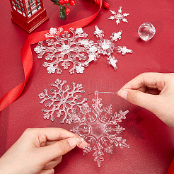 Acrylic Transparent Pendants&nbsp;TACR-GA0001-01