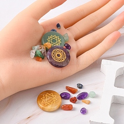 DIY Chakra Gemstone Jewelry Making Finding Kit&nbsp;DIY-YW0005-99