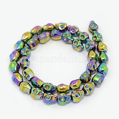 Electroplate Non-magnetic Synthetic Hematite Beads Strands&nbsp;G-J180-03