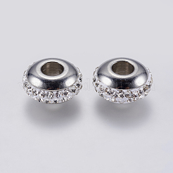 304 Stainless Steel European Beads&nbsp;STAS-F139-057P