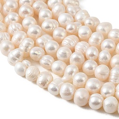 Natural Cultured Freshwater Pearl Beads Strands&nbsp;PEAR-L034-16A