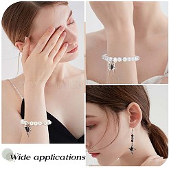 16Pcs 8 Style Rack Plating Alloy Glass Pendants&nbsp;FIND-SC0005-03