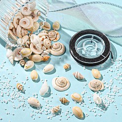 DIY Natural Shell Beads Bracelets Jewelry Making Kits&nbsp;DIY-YW0010-33