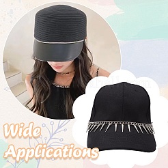 3Pcs Iron Baseball Cap Chain&nbsp;HJEW-CJ00082
