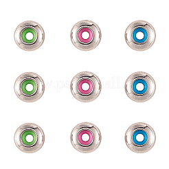 60Pcs 3 Colors 304 Stainless Steel Beads&nbsp;STAS-CJ0001-210