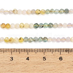Gradient Color Natural Yellow Opal & Amethyst & Apatite Beads Strands&nbsp;GG-CBA1668-A06-3mm