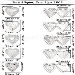 304 Stainless Steel Diffuser Locket Pendants&nbsp;STAS-UN0015-82P