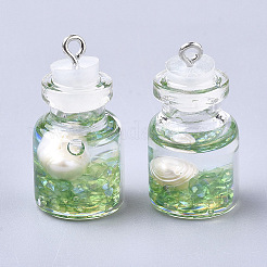 Glass Bottle Pendants&nbsp;LS-GLAA-T001-03A