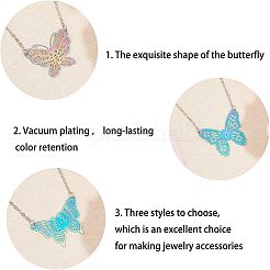 201 Stainless Steel Filigree Pendants&nbsp;STAS-UN0011-91M