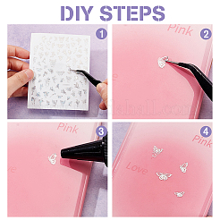 9 Sheets 9 Colors Laser Silver Nail Decals Stickers&nbsp;MRMJ-OC0003-63