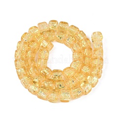 Handmade Foil Glass Beads Strands&nbsp;FOIL-Q002-04H