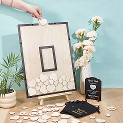 Rectangle Wood & Acrylic Wedding Guest Guestbook&nbsp;OFST-WA0001-07