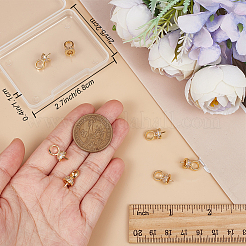 10Pcs Brass Micro Pave Cubic Zirconia Cup Pearl Peg Bails Pin Pendants&nbsp;KK-BBC0008-98