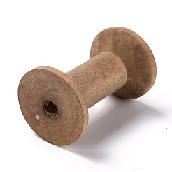 Schima Wood Sewing Embroidery Thread Spool&nbsp;ODIS-WH018-98B