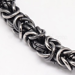Fashionable Retro 304 Stainless Steel Byzantine Chain Bracelets&nbsp;BJEW-F041-08