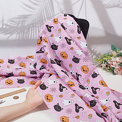 Halloween Printed Polyester Cotton Fabric&nbsp;FIND-WH0152-646