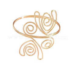 Iron Spiral Flower Upper Arm Cuff Bangles for Women&nbsp;WGE9B06-01