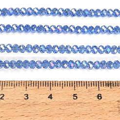 Electroplate Glass Beads Strands&nbsp;GL-CBAA615-02F
