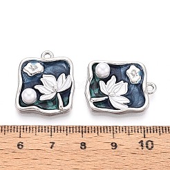Rack Plating Alloy Enamel Pendants&nbsp;ENAM-N065-07P