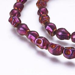 Electroplate Non-magnetic Synthetic Hematite Bead Strands&nbsp;G-P277-08