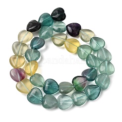 Natural Green Purple Yellow Fluorite Beads Strands&nbsp;G-NH0048-A01-01A